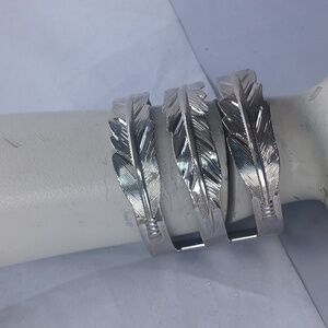Women’s LEAF‎  SILVER CUFF BRACELET